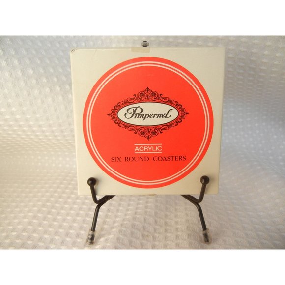 Vintage Holiday Coasters 6  pimpernel Spode Christmas tree round  4 " coasters - Picture 2 of 8